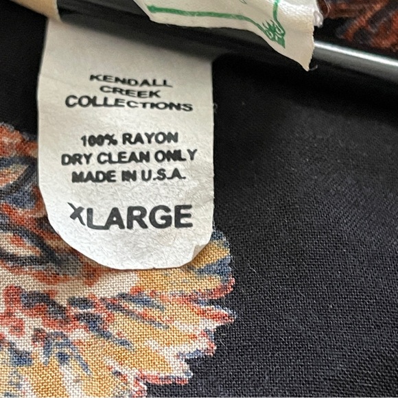 Vintage Kendall Creek Connections Black Floral Sleeveless Collared Blouse XL - Picture 4 of 10